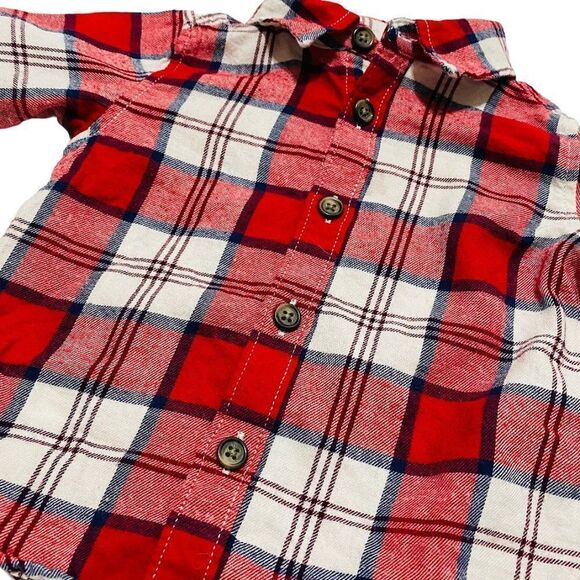 OLD Navy Plaid Button Down Flannel Shirt - Picture 3 of 4